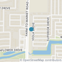 Map location of 12961 Viola Drive, Frisco, TX 75033