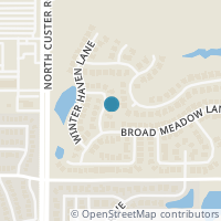 Map location of 1300 Goose Meadow Lane, McKinney, TX 75071