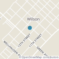 Map location of 1205 Houston Ave, Wilson TX 79381