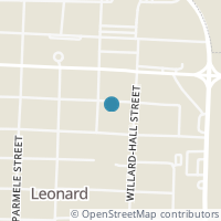 Map location of 407 E Bois D Arc St, Leonard TX 75452