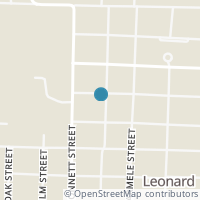 Map location of 607 N Main St, Leonard TX 75452