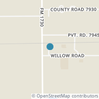Map location of 1002 Willow Rd, Wilson TX 79381