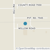 Map location of 1010 Willow Rd, Wilson TX 79381