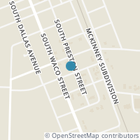 Map location of 676 S Preston St, Van Alstyne TX 75495
