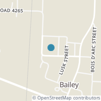 Map location of 304 W Church, Bailey TX 75413