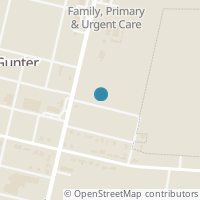Map location of 108 E Oak St, Gunter TX 75058