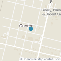 Map location of 204 W Oak St, Gunter TX 75058