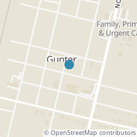 Map location of 206 W Oak St, Gunter TX 75058