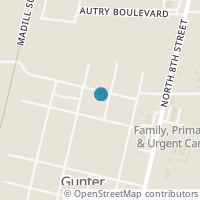 Map location of 301 W Cedar St, Gunter TX 75058