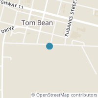 Map location of 206 Ball Rd, Tom Bean TX 75489