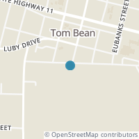 Map location of 114 Ball Rd, Tom Bean TX 75489