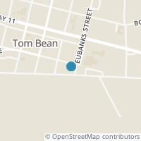 Map location of 206 N Eubanks, Tom Bean TX 75489