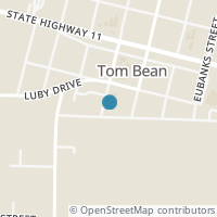 Map location of 209 Britton St, Tom Bean TX 75489