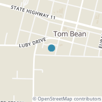 Map location of 208 E Pecan St, Tom Bean TX 75489