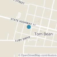 Map location of 203 E Highway 11, Tom Bean TX 75489