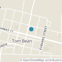 Map location of 107 Randolph St, Tom Bean TX 75491