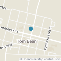 Map location of 105 N Lyon St, Tom Bean TX 75491