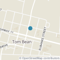 Map location of 106 S Lyon St, Tom Bean TX 75489