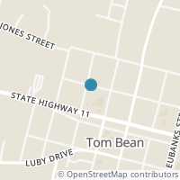 Map location of 110 Brown St, Tom Bean TX 75489