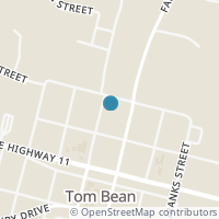 Map location of 213 Britton St, Tom Bean TX 75489