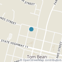 Map location of 206 Brown St, Tom Bean TX 75489
