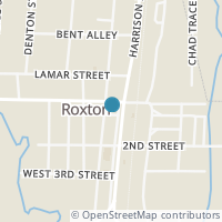 Map location of 106-108 Harrison Ave, Roxton TX 75477