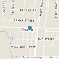 Map location of 203 Honey Grove St, Roxton TX 75477
