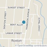 Map location of 210 Pecan St, Roxton TX 75477