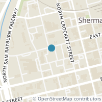 Map location of 308 W Pecan St, Sherman TX 75090