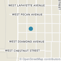 Map location of 206 W Crystal St, Iowa Park TX 76367