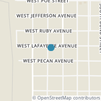 Map location of 211 W Lafayette Ave, Iowa Park TX 76367