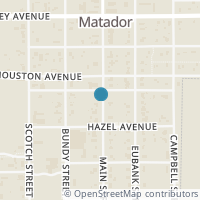 Map location of 1525 Main St, Matador TX 79244