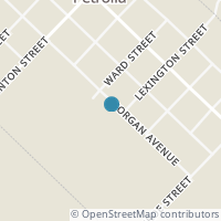Map location of 306 Morgan, Petrolia TX 76377