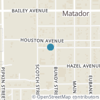 Map location of 920 Virginia St, Matador TX 79244