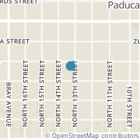 Map location of 1210 13Th St, Paducah TX 79248