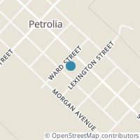 Map location of 303 S Belmont Ave, Petrolia TX 76377