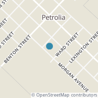 Map location of 209 W Cliff St, Petrolia TX 76377