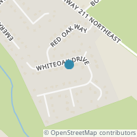 Map location of 1619 White Oak Dr, Winder, GA 30680