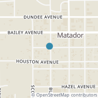 Map location of 1311 Bundy St, Matador TX 79244
