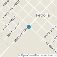 Map location of 100 Morgan Ave, Petrolia TX 76377