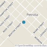 Map location of 209 W Benton St, Petrolia TX 76377