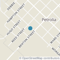 Map location of 105 Morgan, Petrolia TX 76377