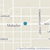 Map location of 610 Bailey Ave, Matador TX 79244