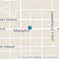 Map location of 1207 Eubank St, Matador TX 79244