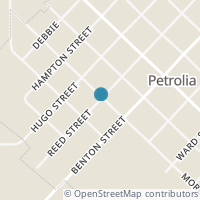 Map location of 203 Morgan, Petrolia TX 76377