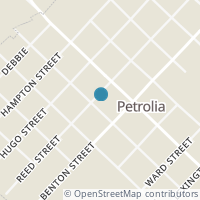 Map location of 110 Belmont, Petrolia TX 76377
