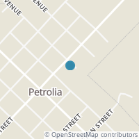 Map location of 106 Locust Ave, Petrolia TX 76377