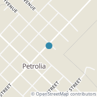 Map location of 102 Locust Ave, Petrolia TX 76377
