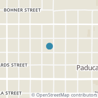 Map location of 1306 Backus St, Paducah TX 79248