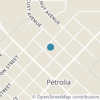 Map location of 218 Prairie, Petrolia TX 76377